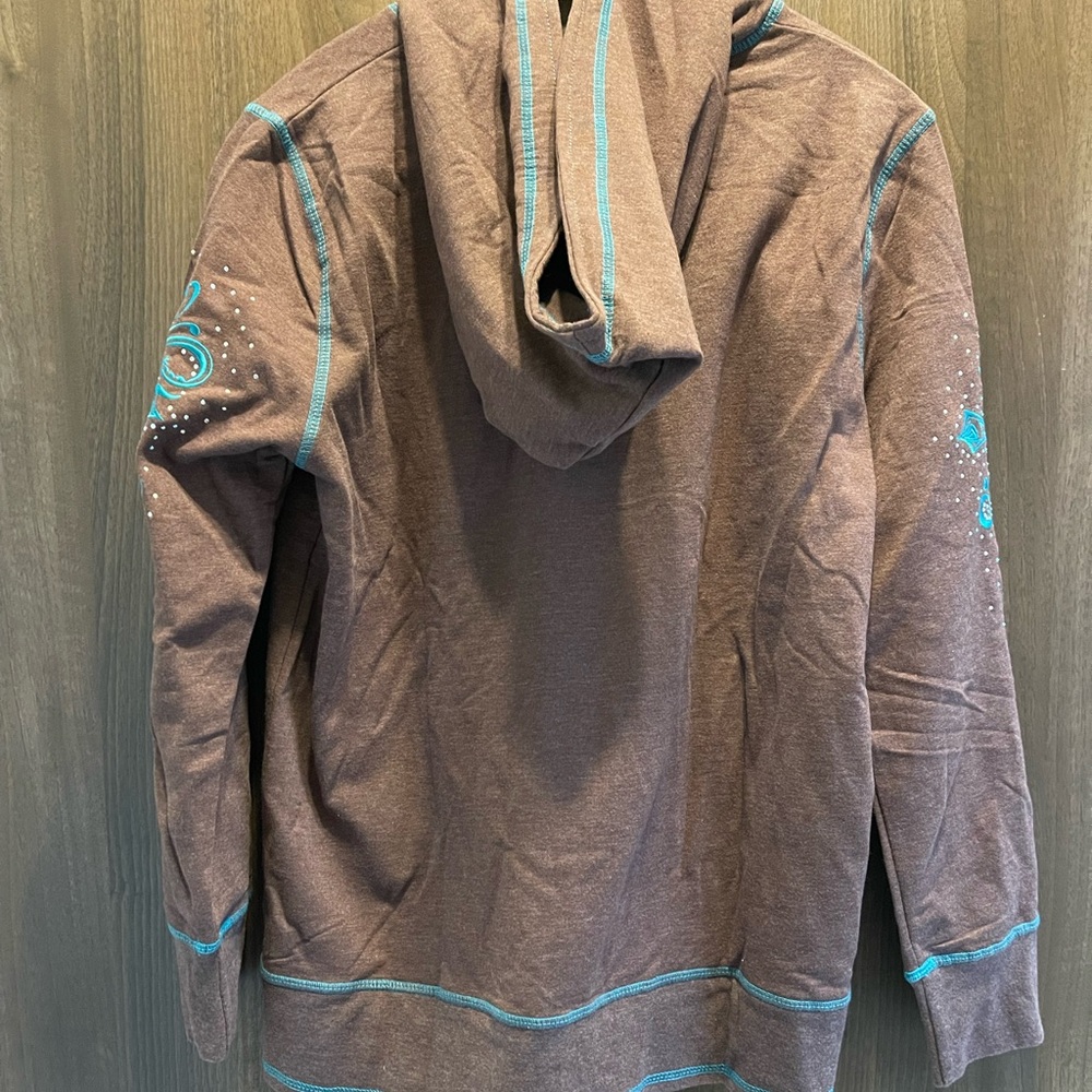 Back in the Saddle Rodeo Floral Embroidered Hoodie - NWOT - Picture 3 of 5